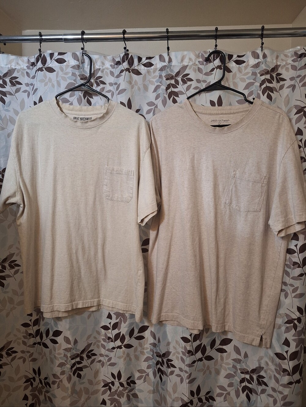 Great Northwest Clothing Company 2 Work Shirts Tan XL